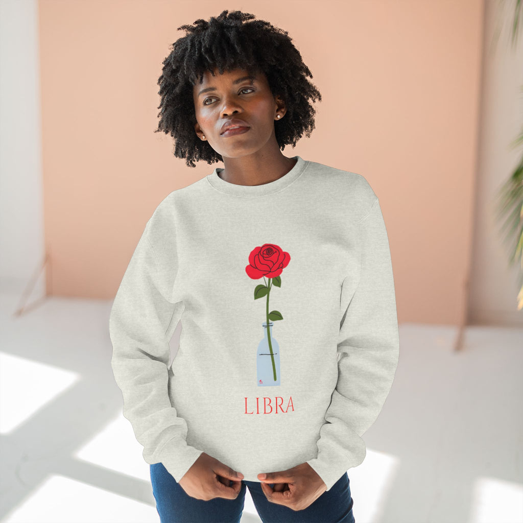 Give Me My Flowers Libra  Crewneck D Rose