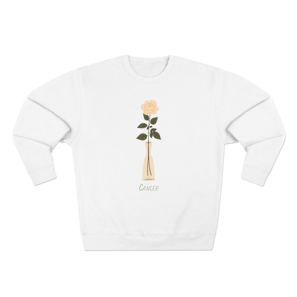 Give Me My Flowers Cancer Crewneck Off White