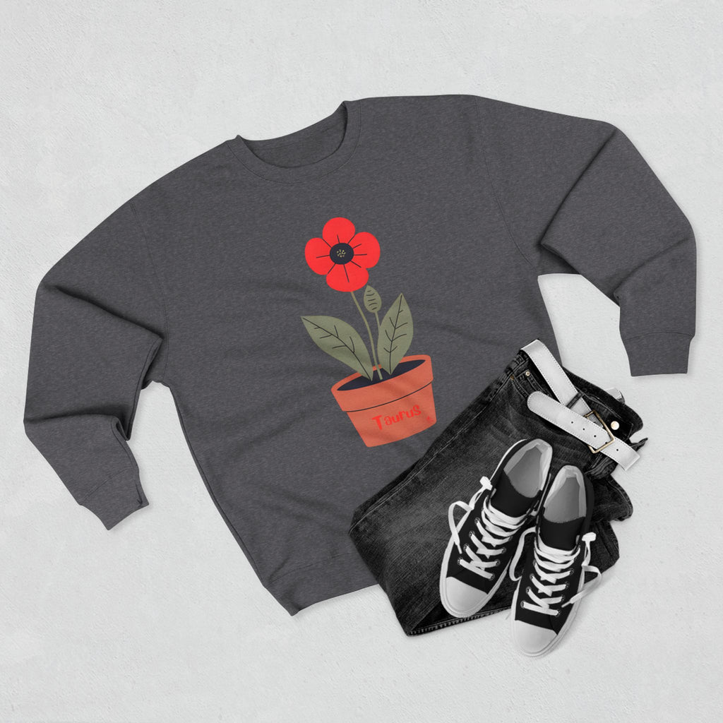 Give Me My Flowers Taurus Crewneck Mirar Poppy