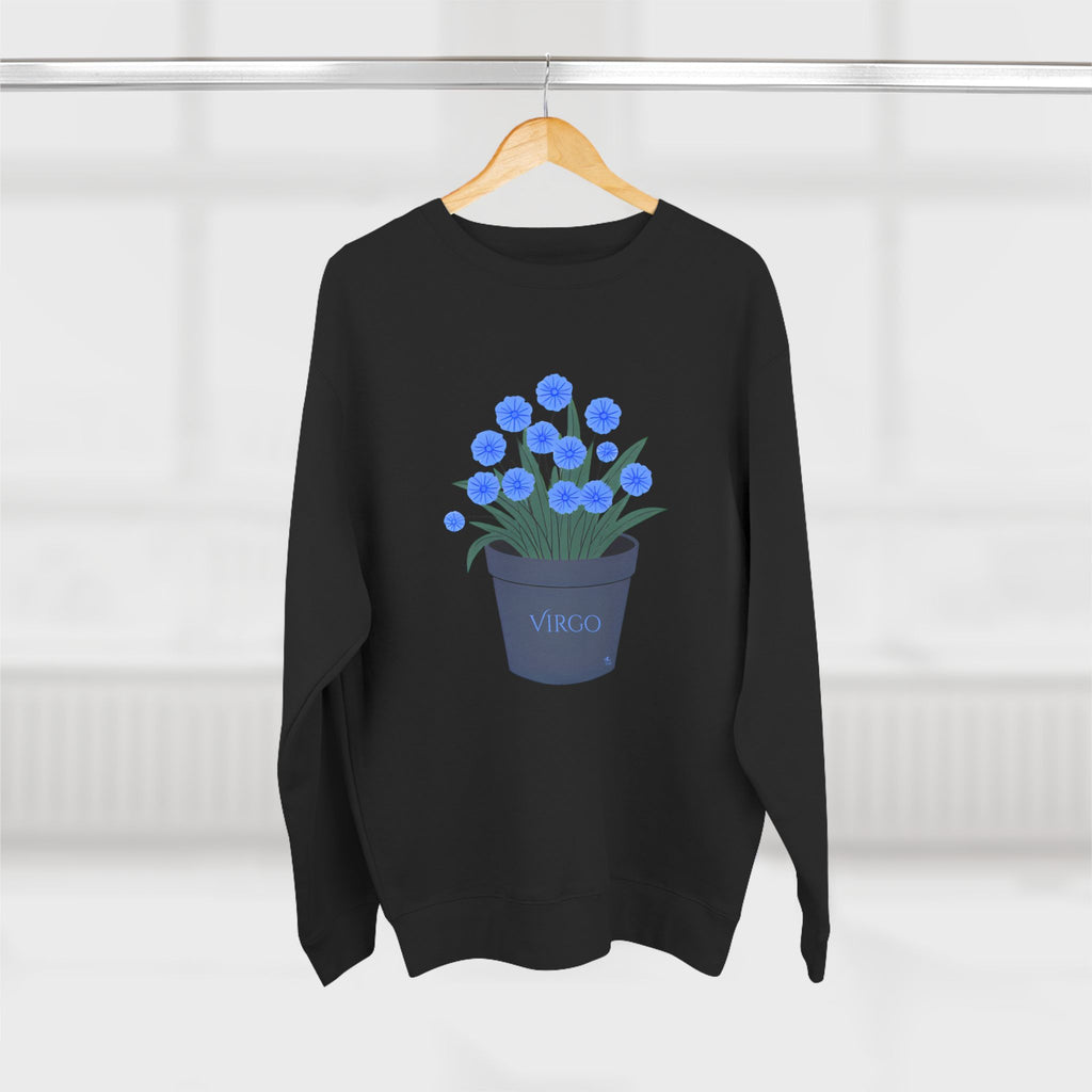 Give Me My Flowers Virgo Crewneck Blue Flamez