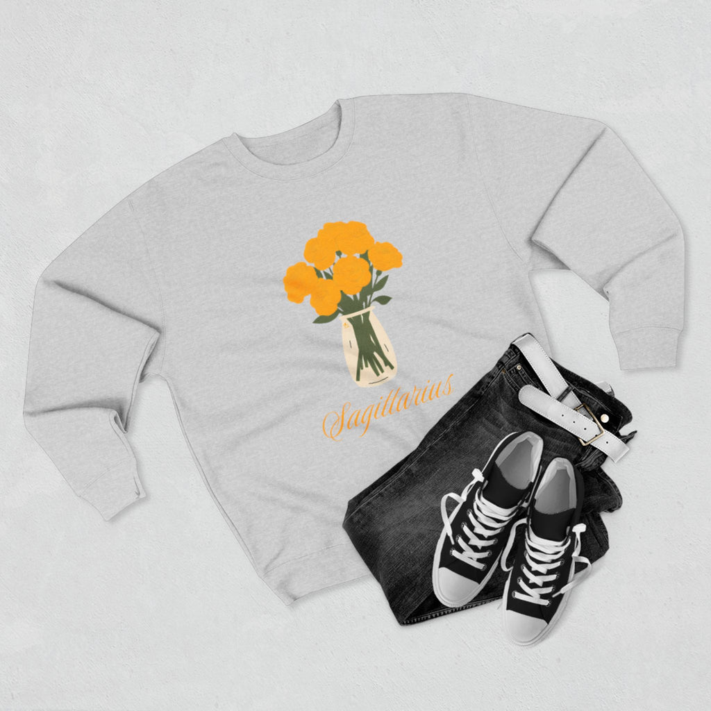 Give Me My Flowers Sagittarius Crewneck What in the Carnation's