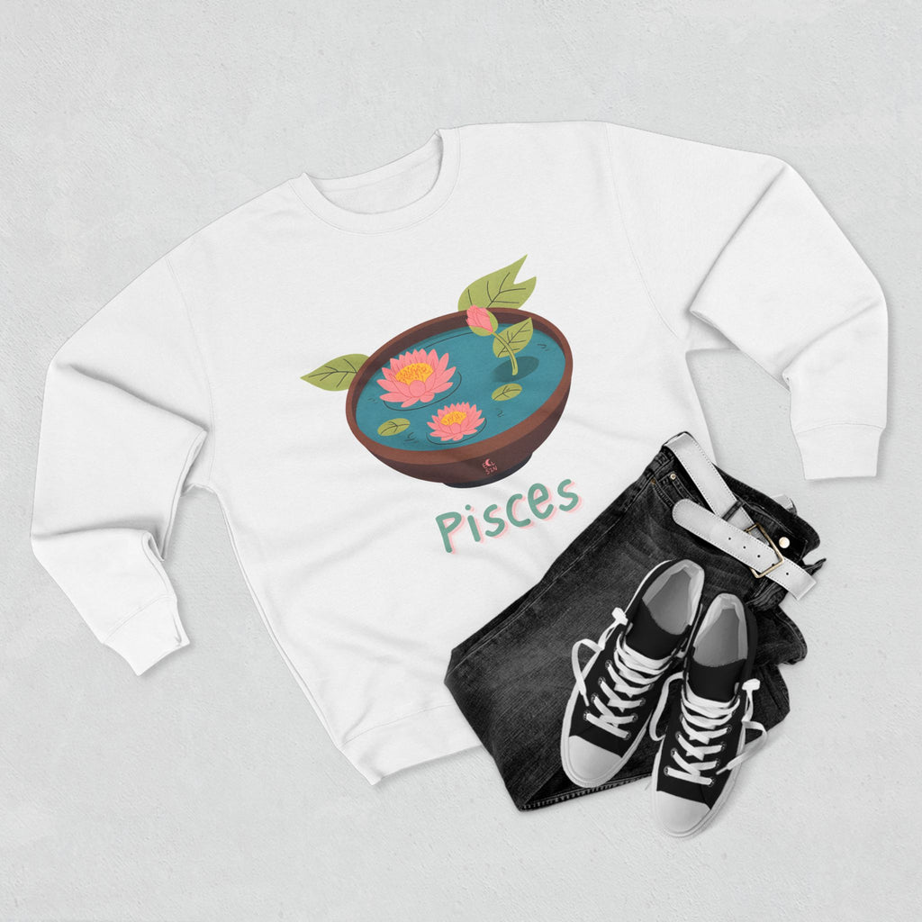 Give Me My Flowers Pisces Crewneck A Lily Bit of This A Lily Bit of That