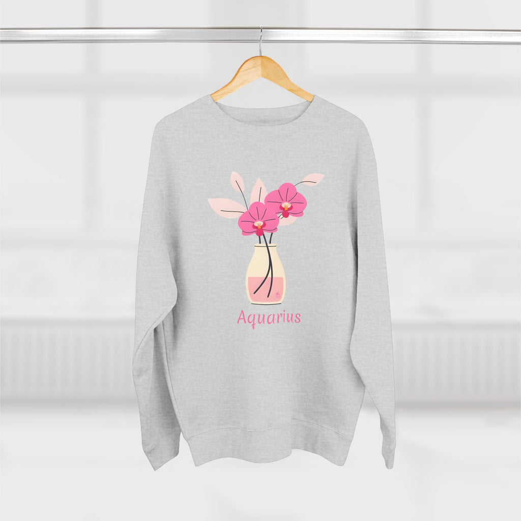 Give Me My Flowers Aquarius Crewneck Pink Starburst