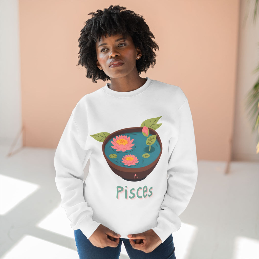 Give Me My Flowers Pisces Crewneck A Lily Bit of This A Lily Bit of That