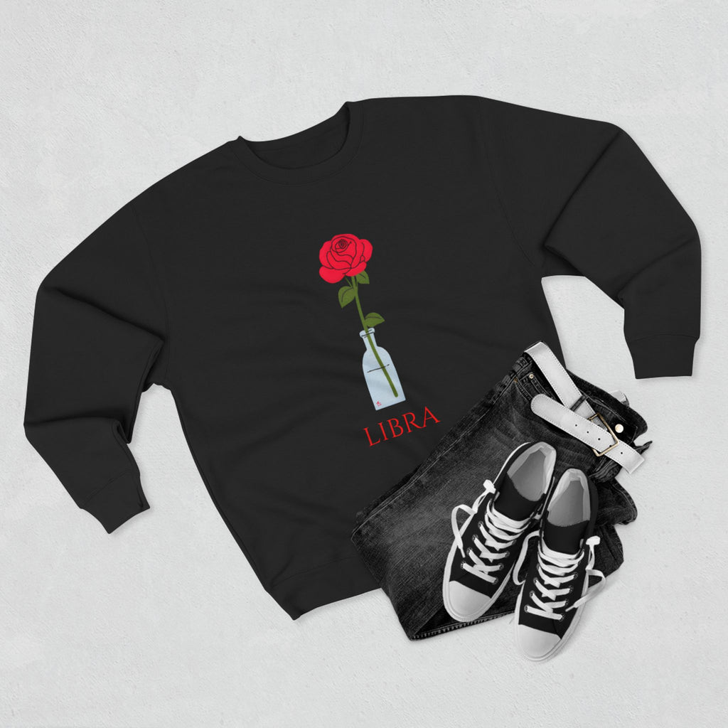 Give Me My Flowers Libra  Crewneck D Rose