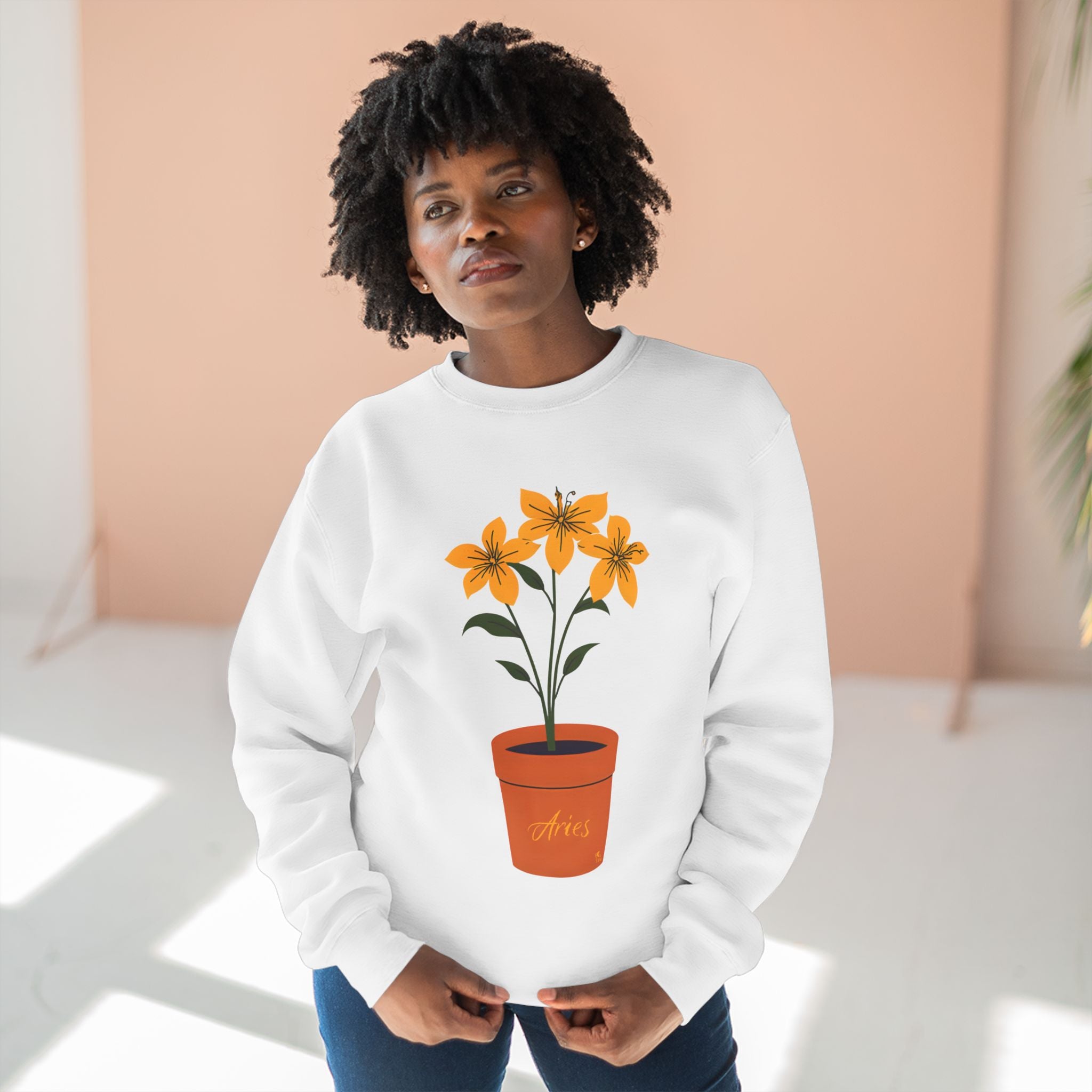 Give Me My Flowers Aries Crewneck Beez in the Trap