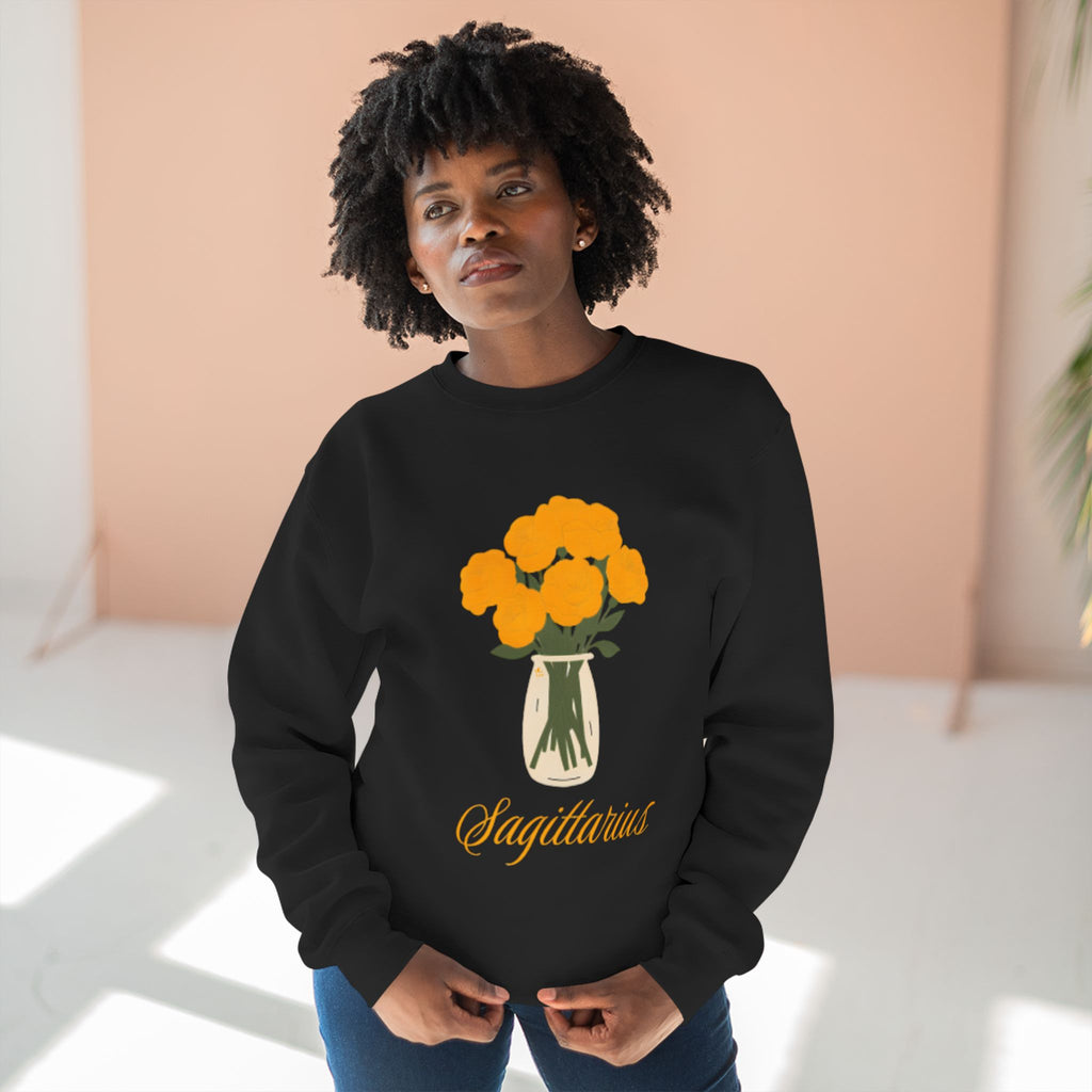 Give Me My Flowers Sagittarius Crewneck What in the Carnation's