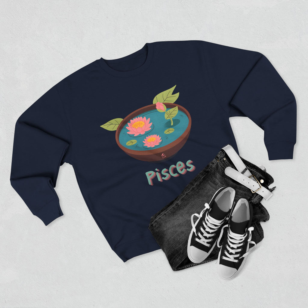 Give Me My Flowers Pisces Crewneck A Lily Bit of This A Lily Bit of That