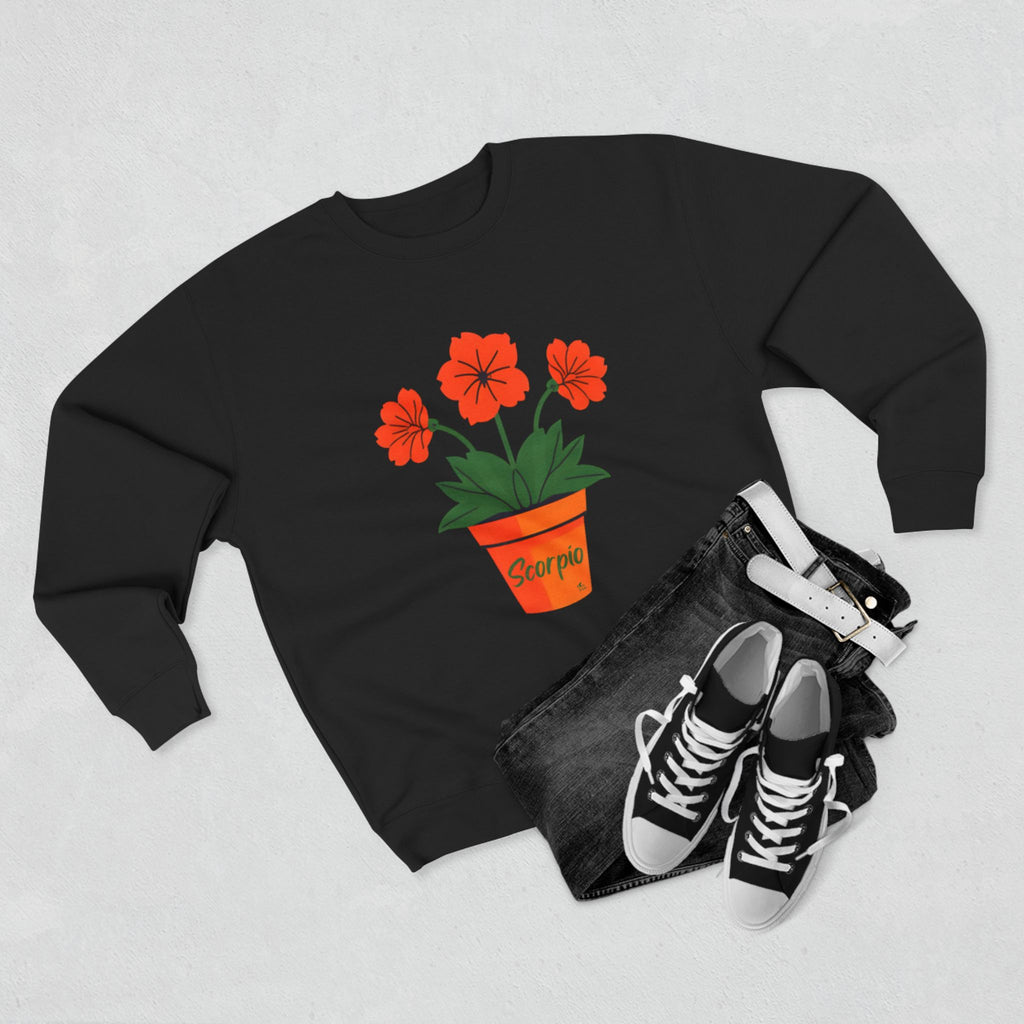 Give Me My Flowers Scorpio Crewneck Fanta Orange