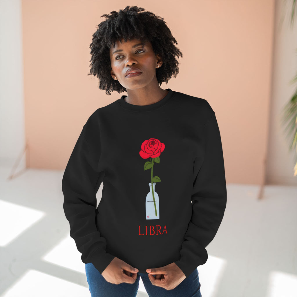 Give Me My Flowers Libra  Crewneck D Rose
