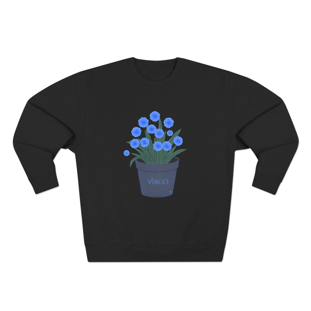 Give Me My Flowers Virgo Crewneck Blue Flamez