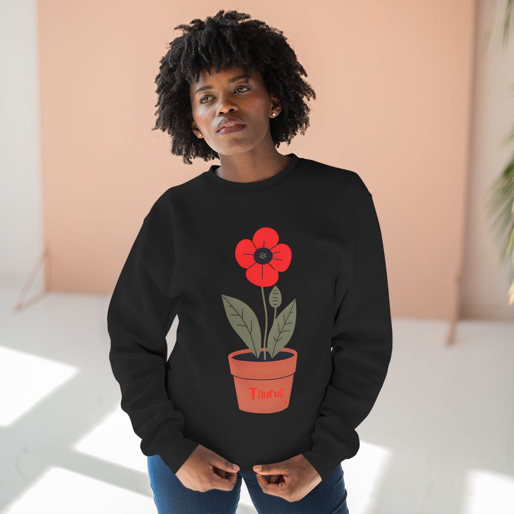Give Me My Flowers Taurus Crewneck Mirar Poppy