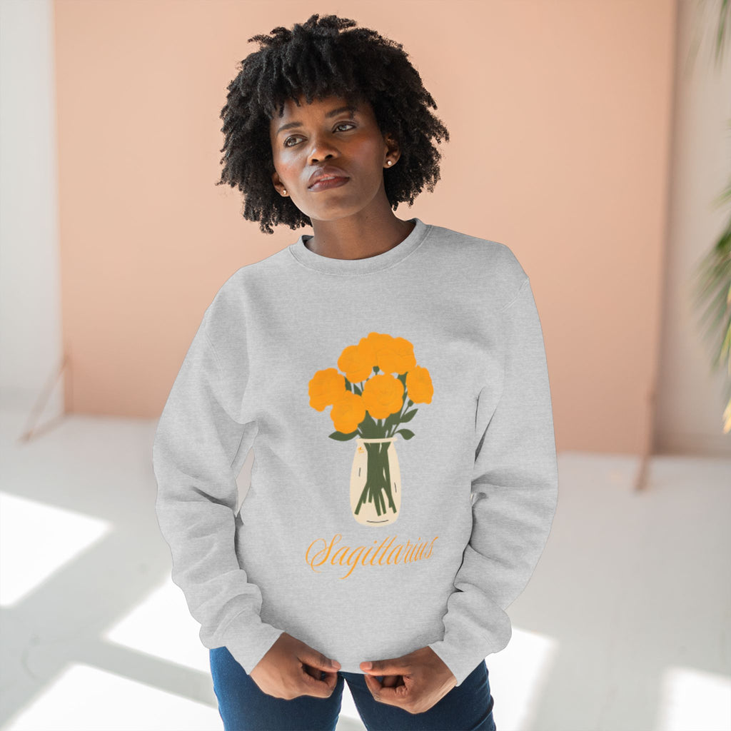 Give Me My Flowers Sagittarius Crewneck What in the Carnation's
