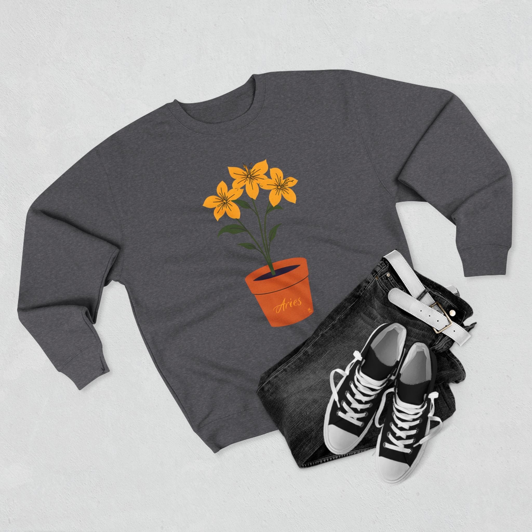 Give Me My Flowers Aries Crewneck Beez in the Trap