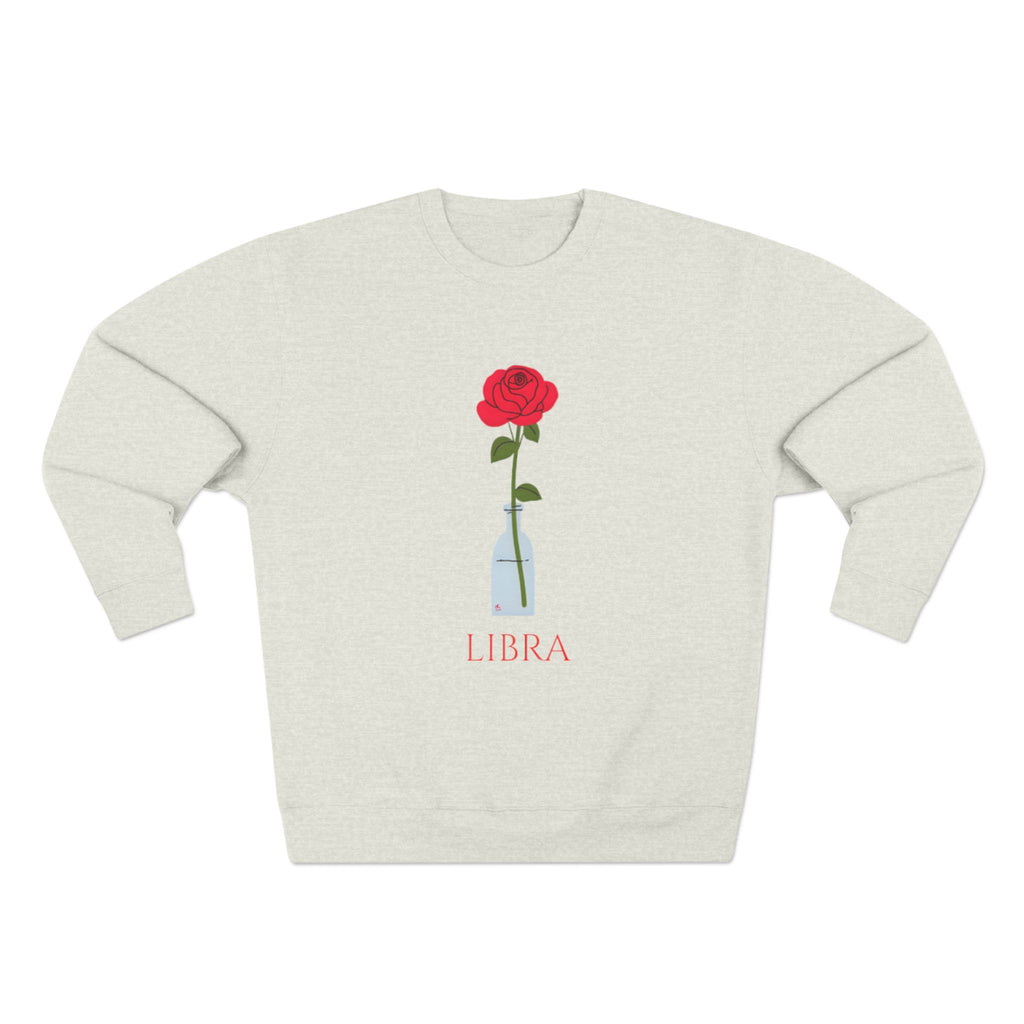 Give Me My Flowers Libra  Crewneck D Rose