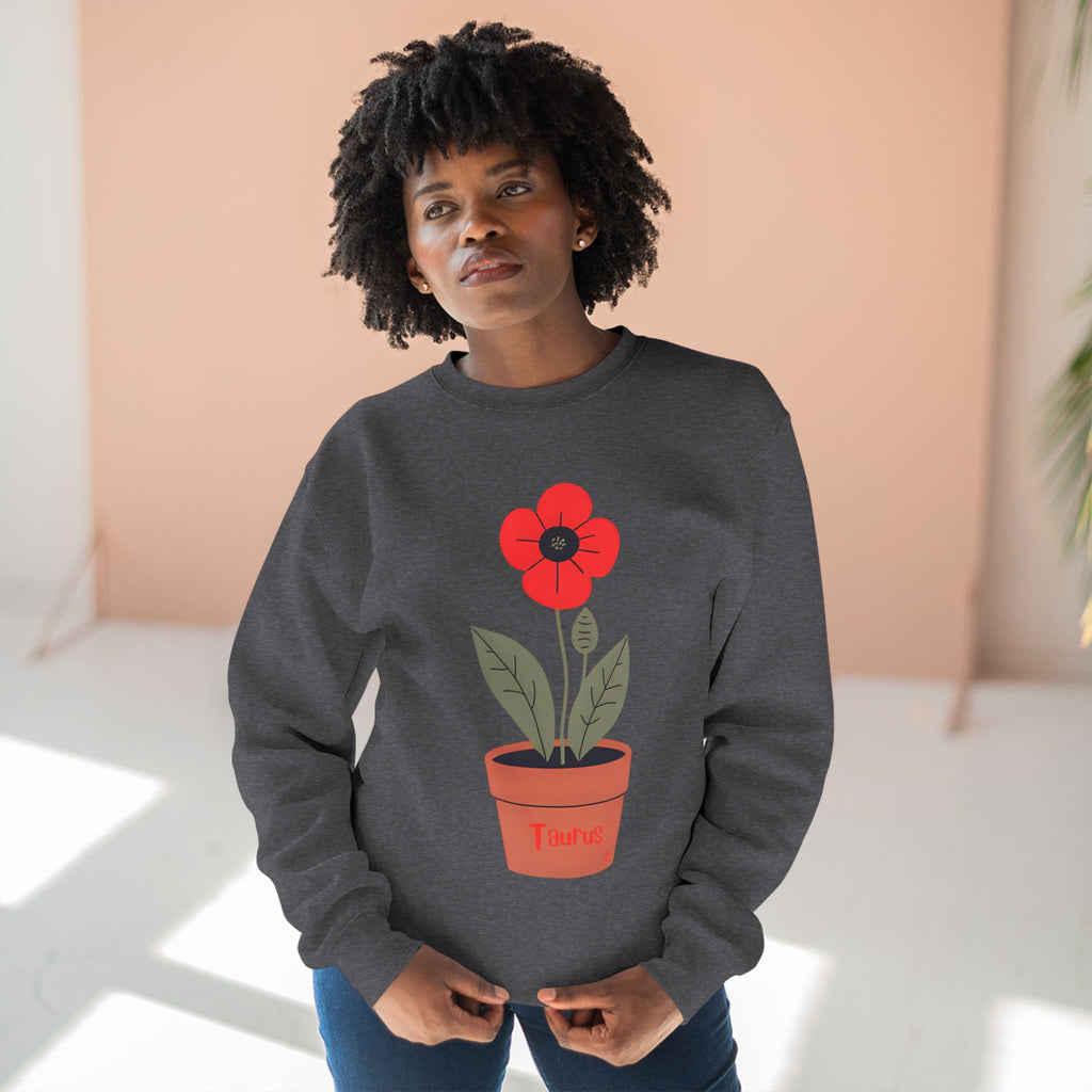 Give Me My Flowers Taurus Crewneck Mirar Poppy
