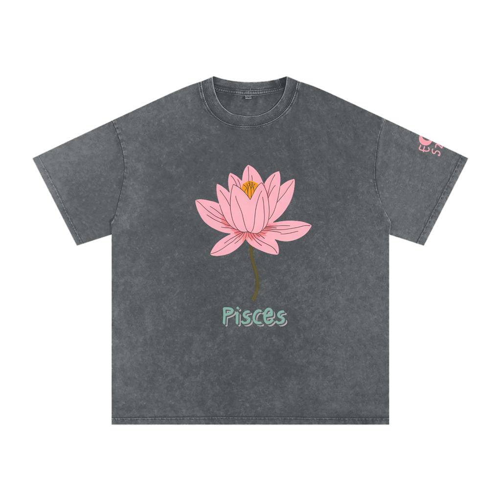tshirt,blue tshirt,pisces,pisces gift,birthday,birthday gift,zodiac gift,zodiac,astrology
