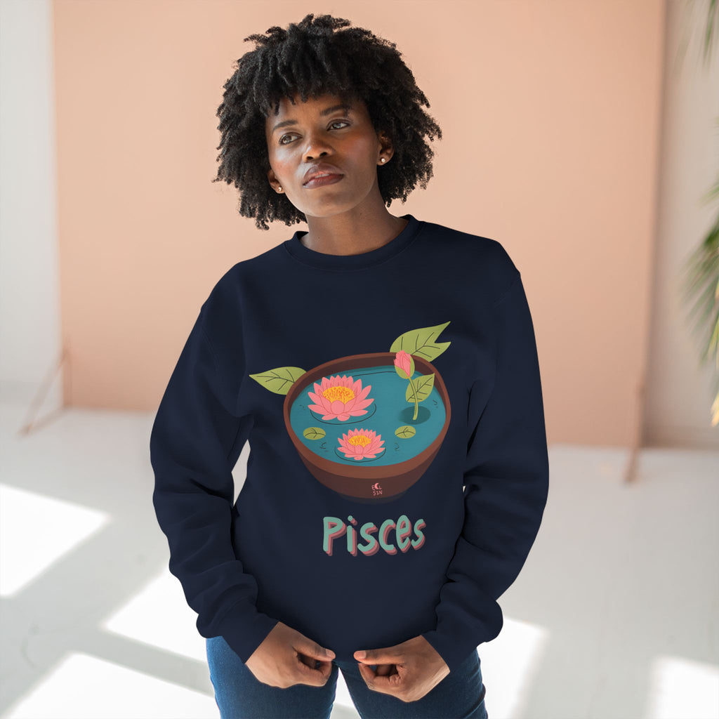 Give Me My Flowers Pisces Crewneck A Lily Bit of This A Lily Bit of That