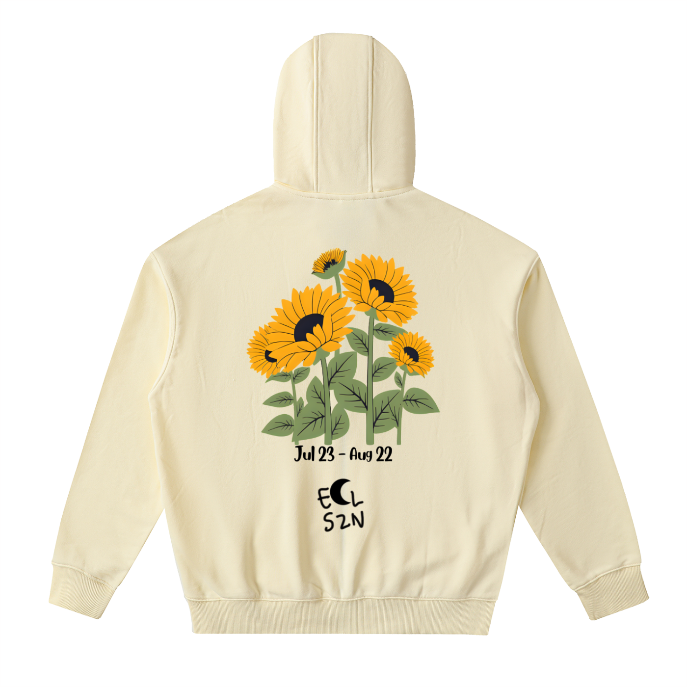 Drop-Shoulder Zip Up Hoodie