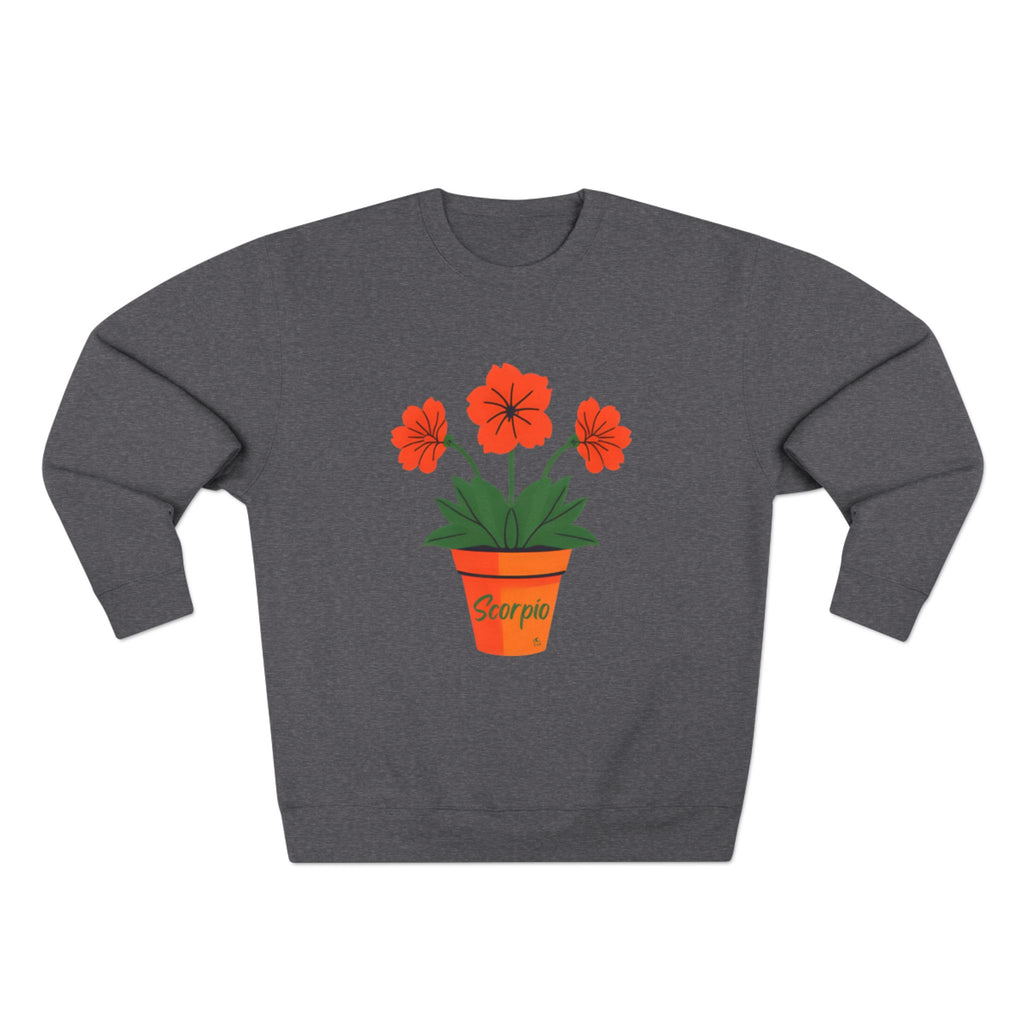 Give Me My Flowers Scorpio Crewneck Fanta Orange