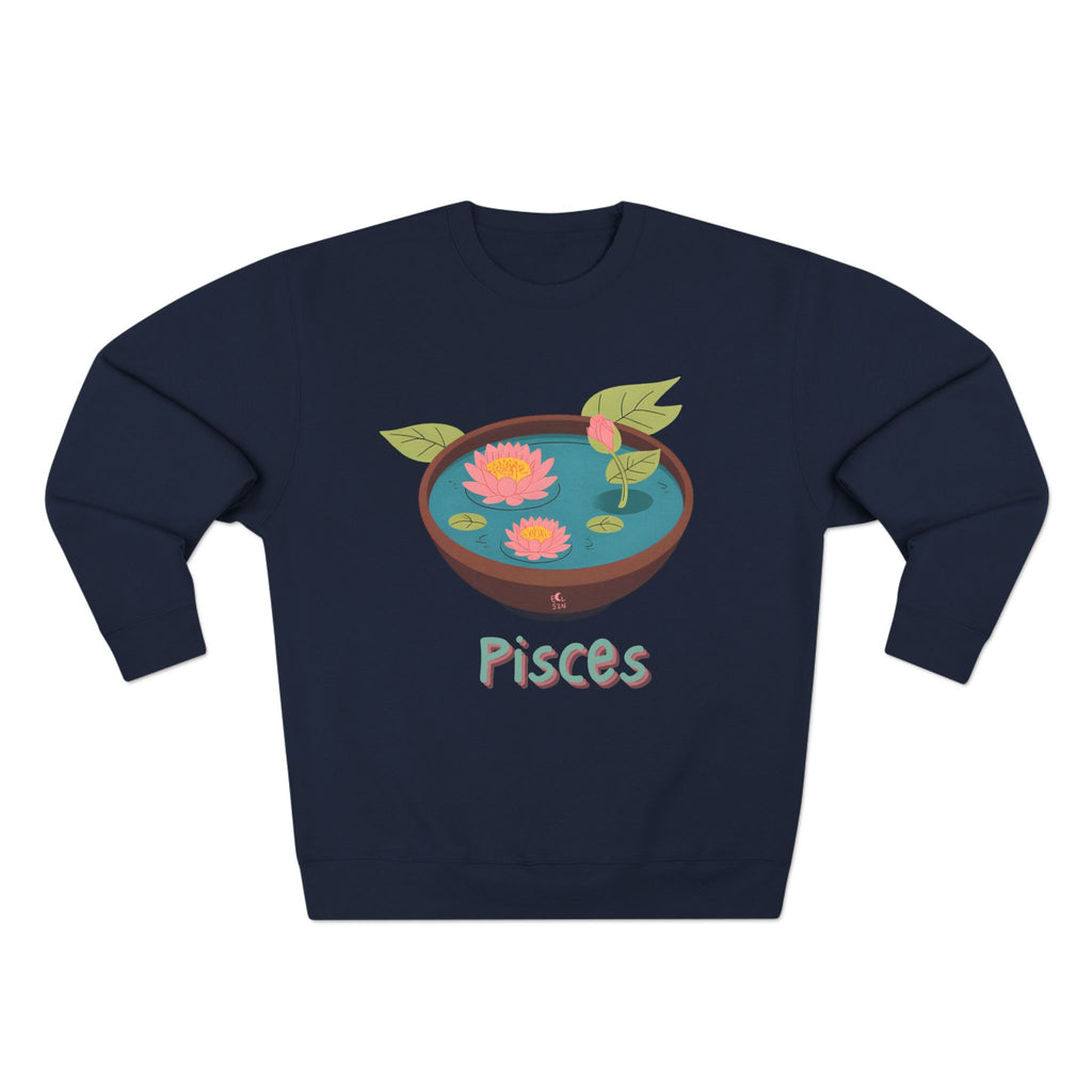 Give Me My Flowers Pisces Crewneck A Lily Bit of This A Lily Bit of That