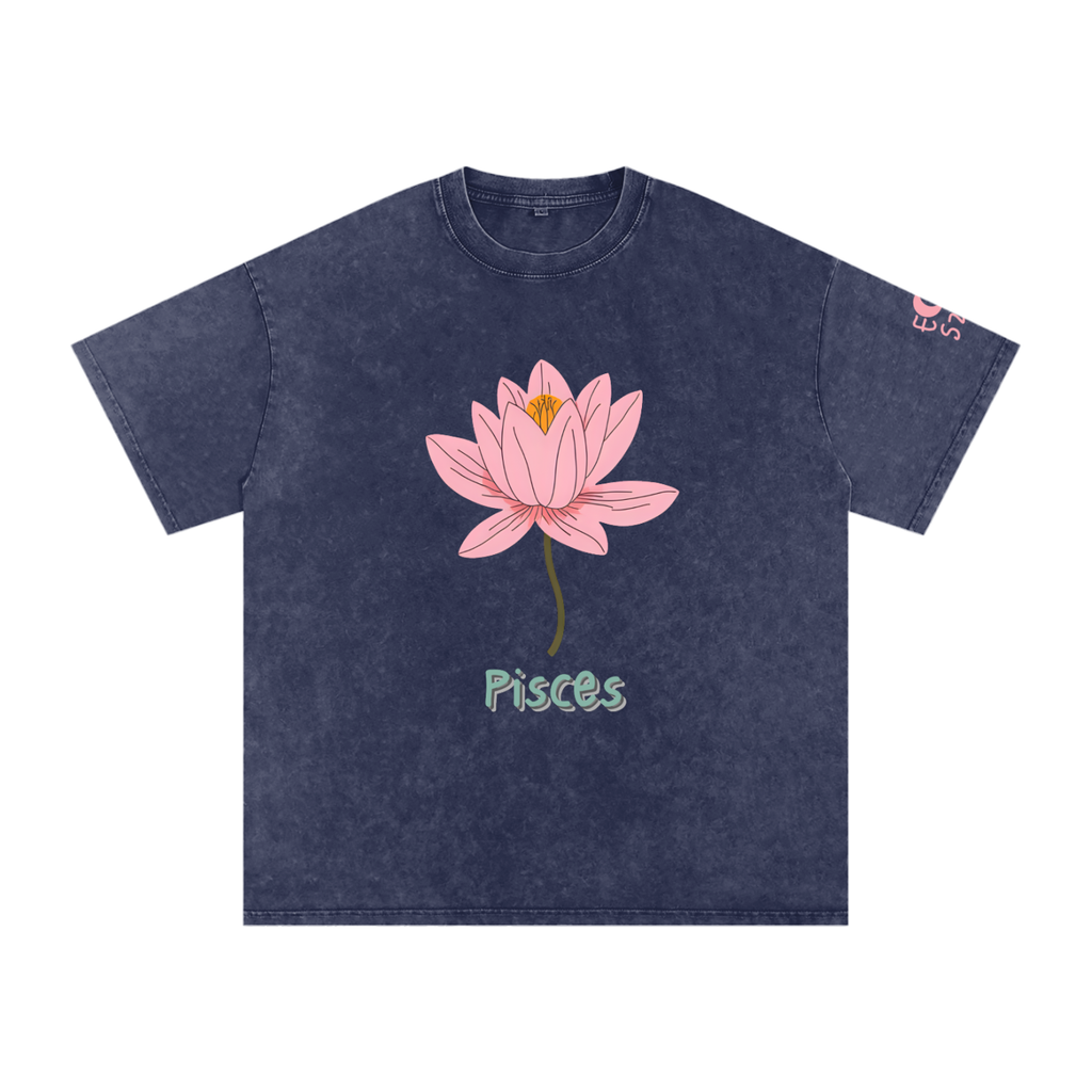 tshirt,blue tshirt,pisces,pisces gift,birthday,birthday gift,zodiac gift,zodiac,astrology