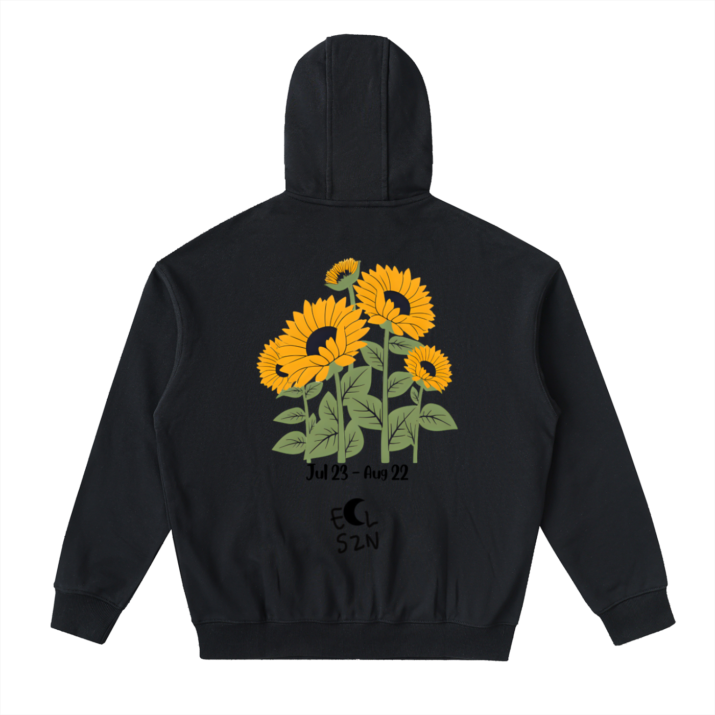 Drop-Shoulder Zip Up Hoodie